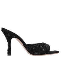 Mules Dita 95 in raso e strass 