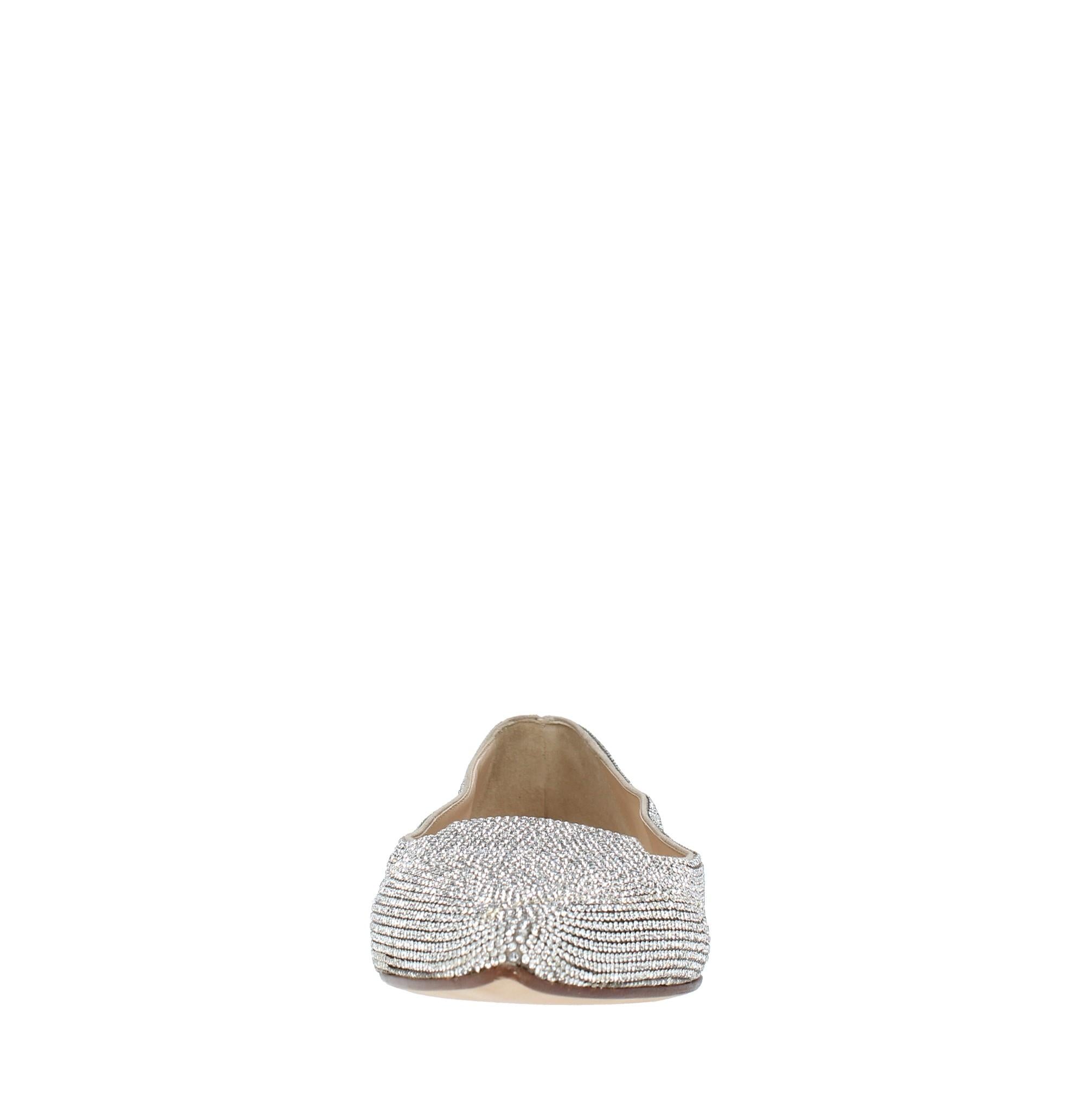 Ballerine in camoscio e microstrass 