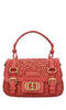 LA CARRIE Atena Raffia and Leather Bag