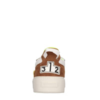 Sneakers in camoscio e tessuto 