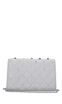 Borsa in tessuto glitterato 
