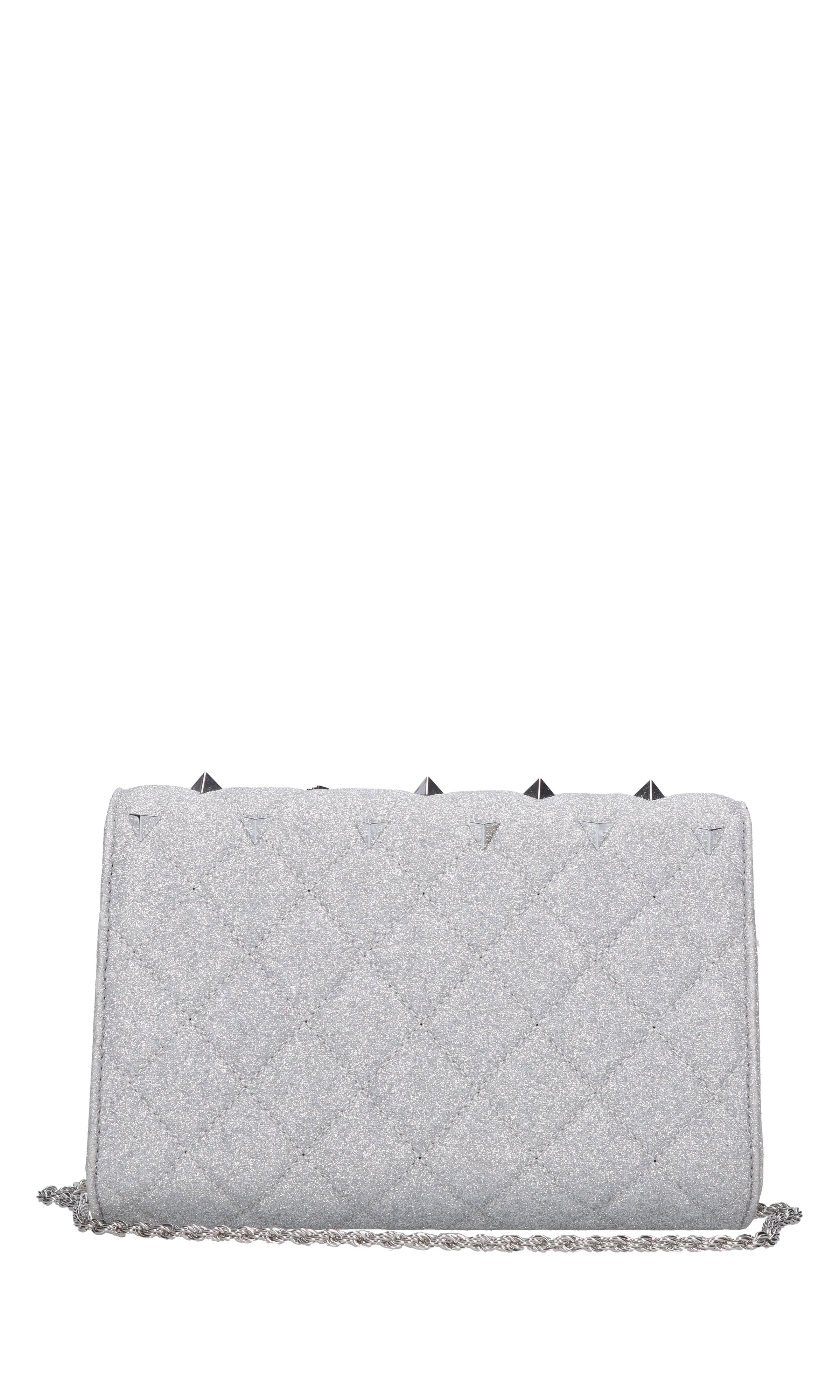 Borsa in tessuto glitterato 