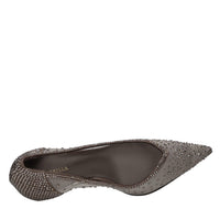 Décolleté Deco Nicole in camoscio e rete silver 