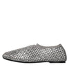 STRATEGY Fabric and rhinestone Dollie ballet flats