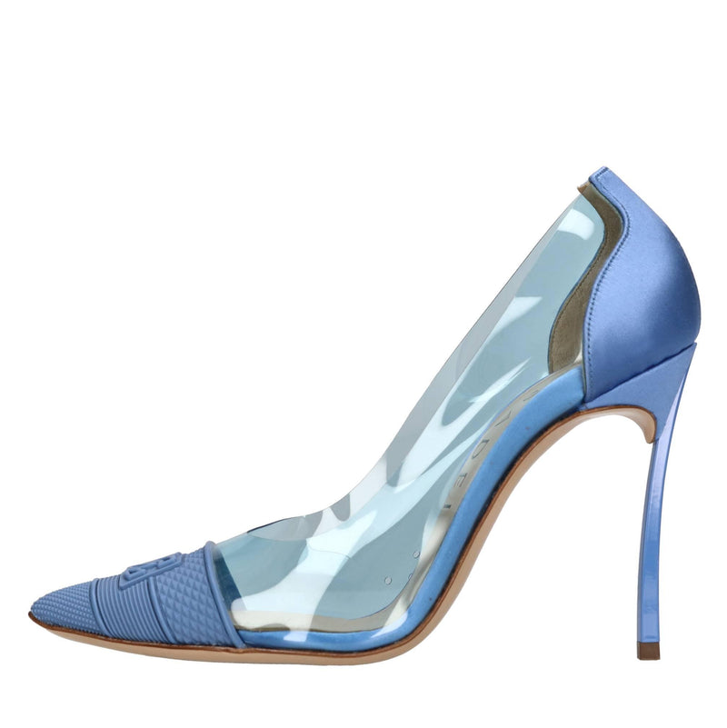 Décolleté Blade in plexi gomma e raso 