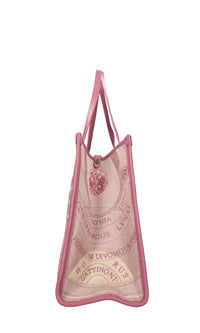 Borsa in tessuto ed ecopelle 