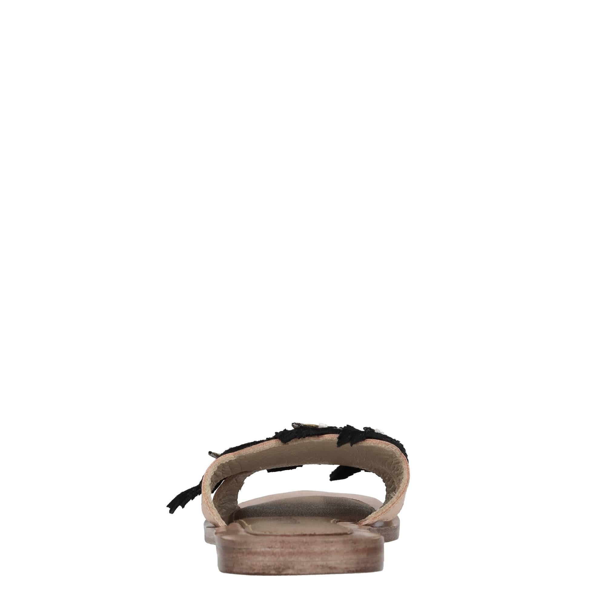 Mules in pelle e camoscio 