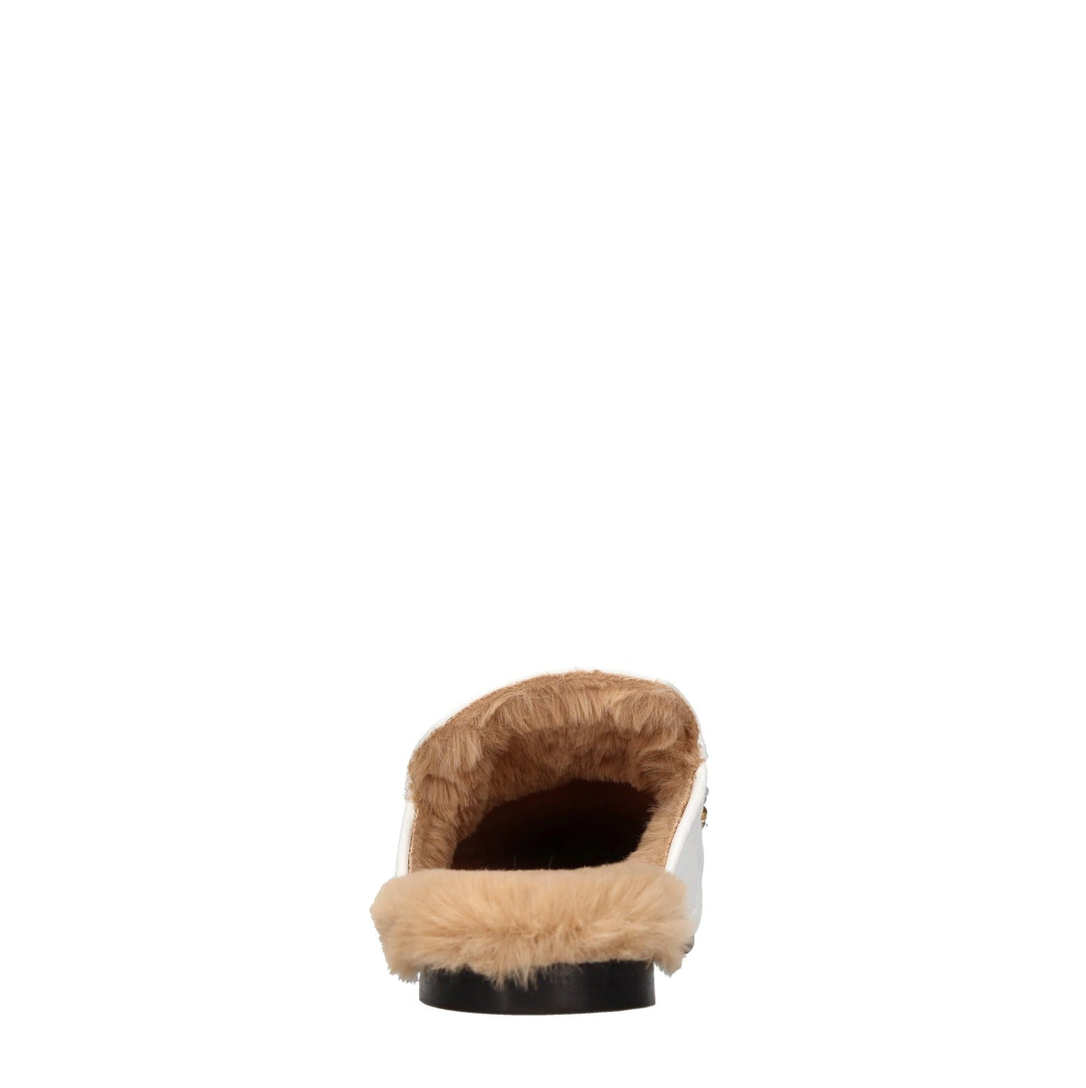 Sabot in pelle strass e borchie 