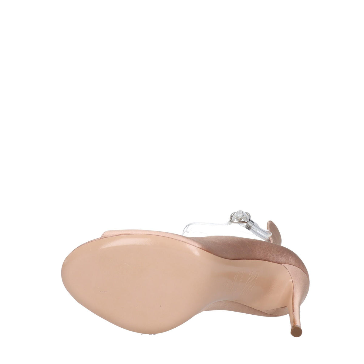 Sandali in raso e plexi 