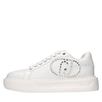 Sneakers in ecopelle e strass 