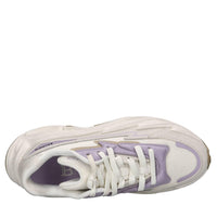 Sneakers Run Row in pelle e tessuto 