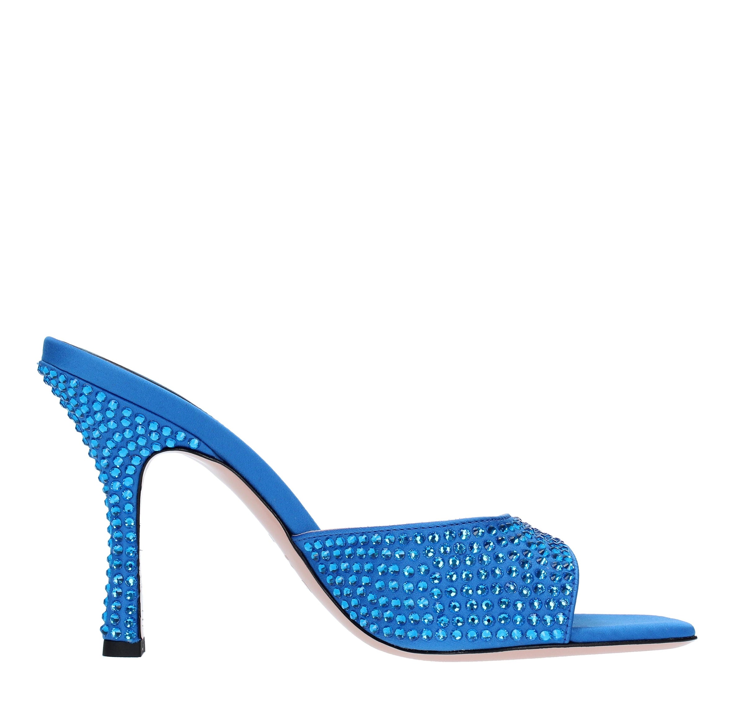 Mules modello DITA95 in raso e strass 