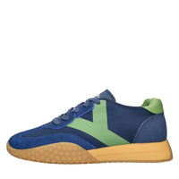 Sneakers in camoscio ecopelle e tessuto 