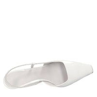 Décolleté slingback in vernice 