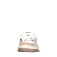 Sneakers in camoscio e tessuto 