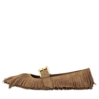 Ballerine in camoscio 