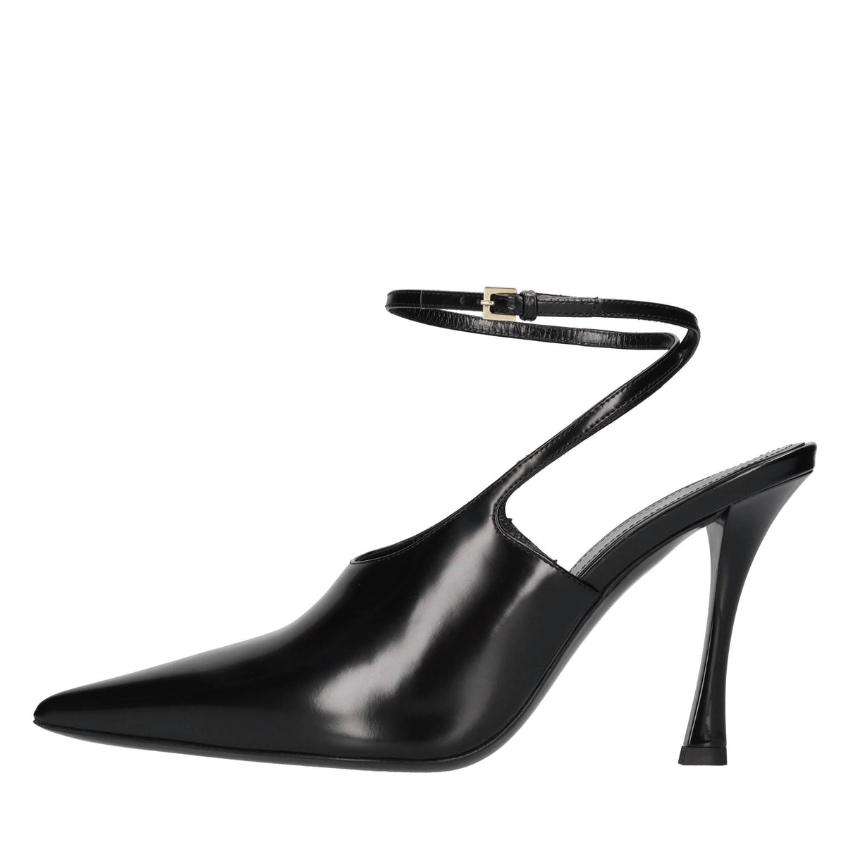 Décolleté slingback in pelle 