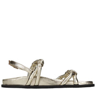 Sandali flat in pelle 