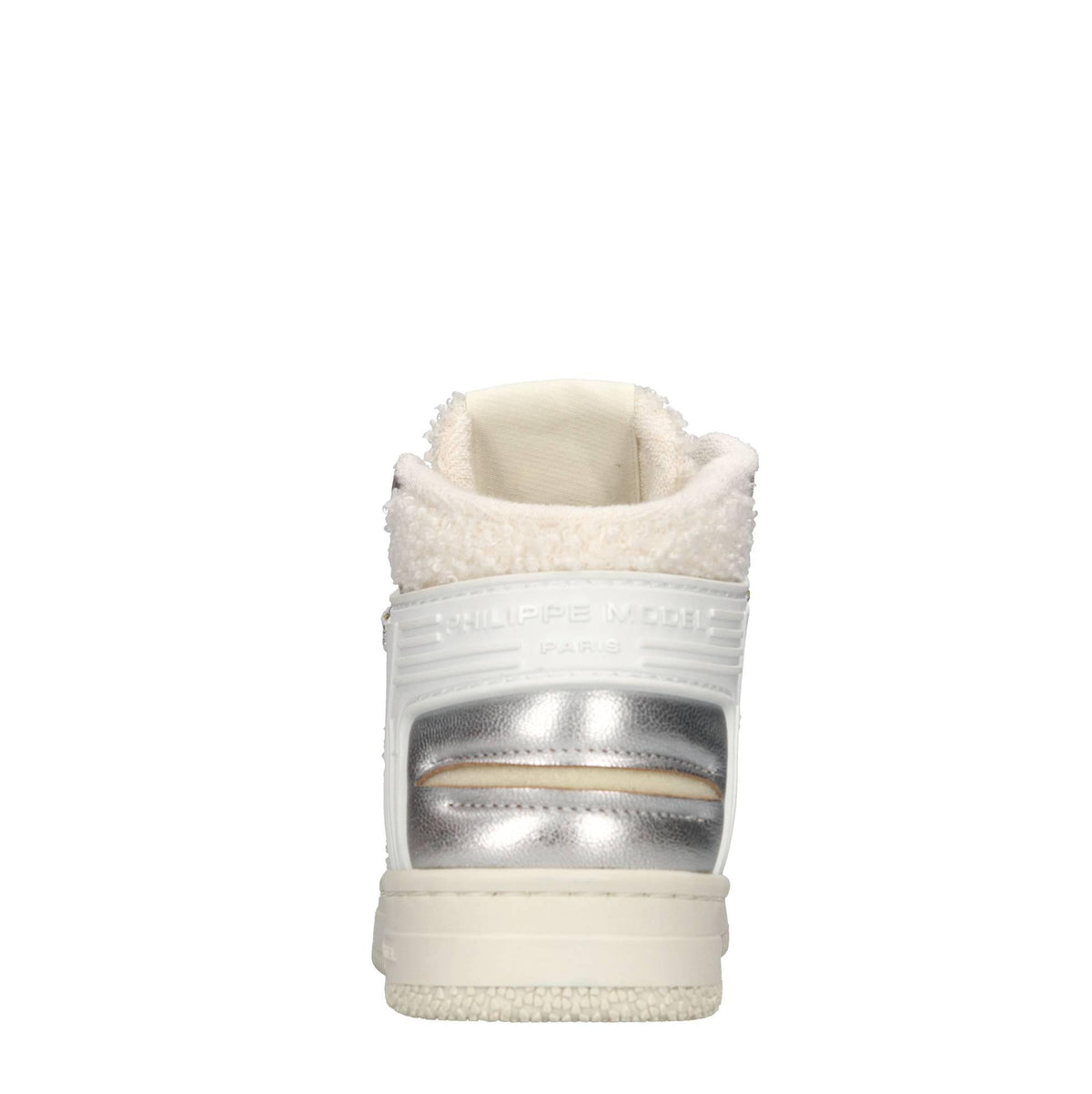 Sneakers in pelle e tessuto 