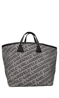 Borsa in tessuto ed ecopelle 