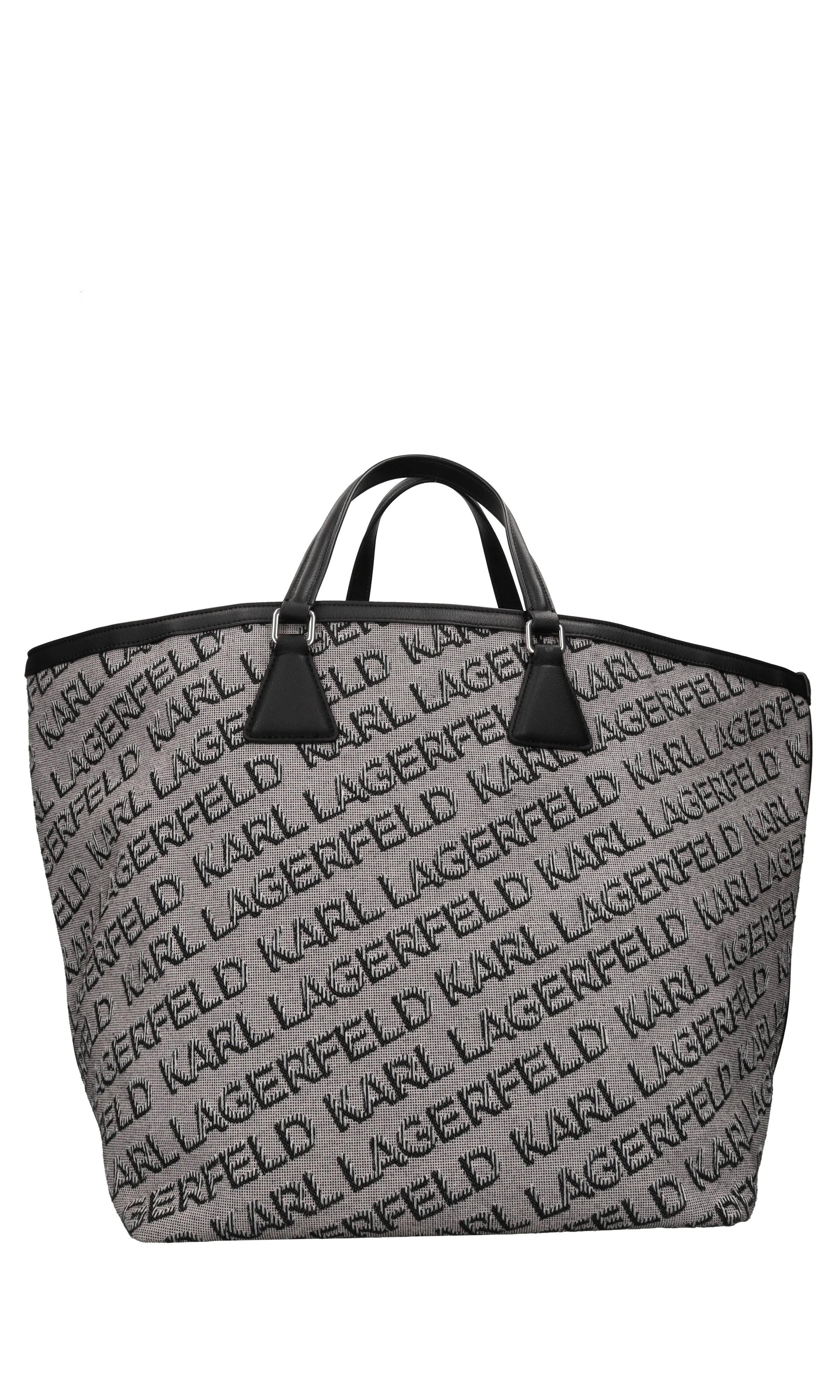 Borsa in tessuto ed ecopelle 