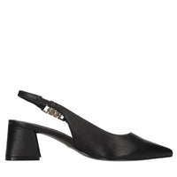 Décolleté slingback in pelle 