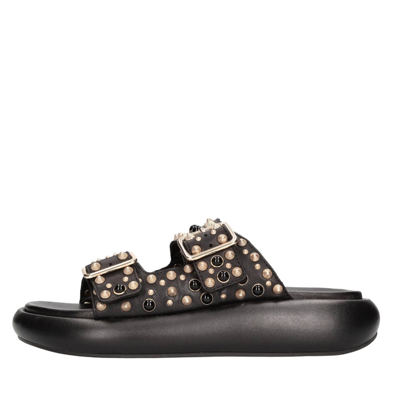 Mules in pelle 