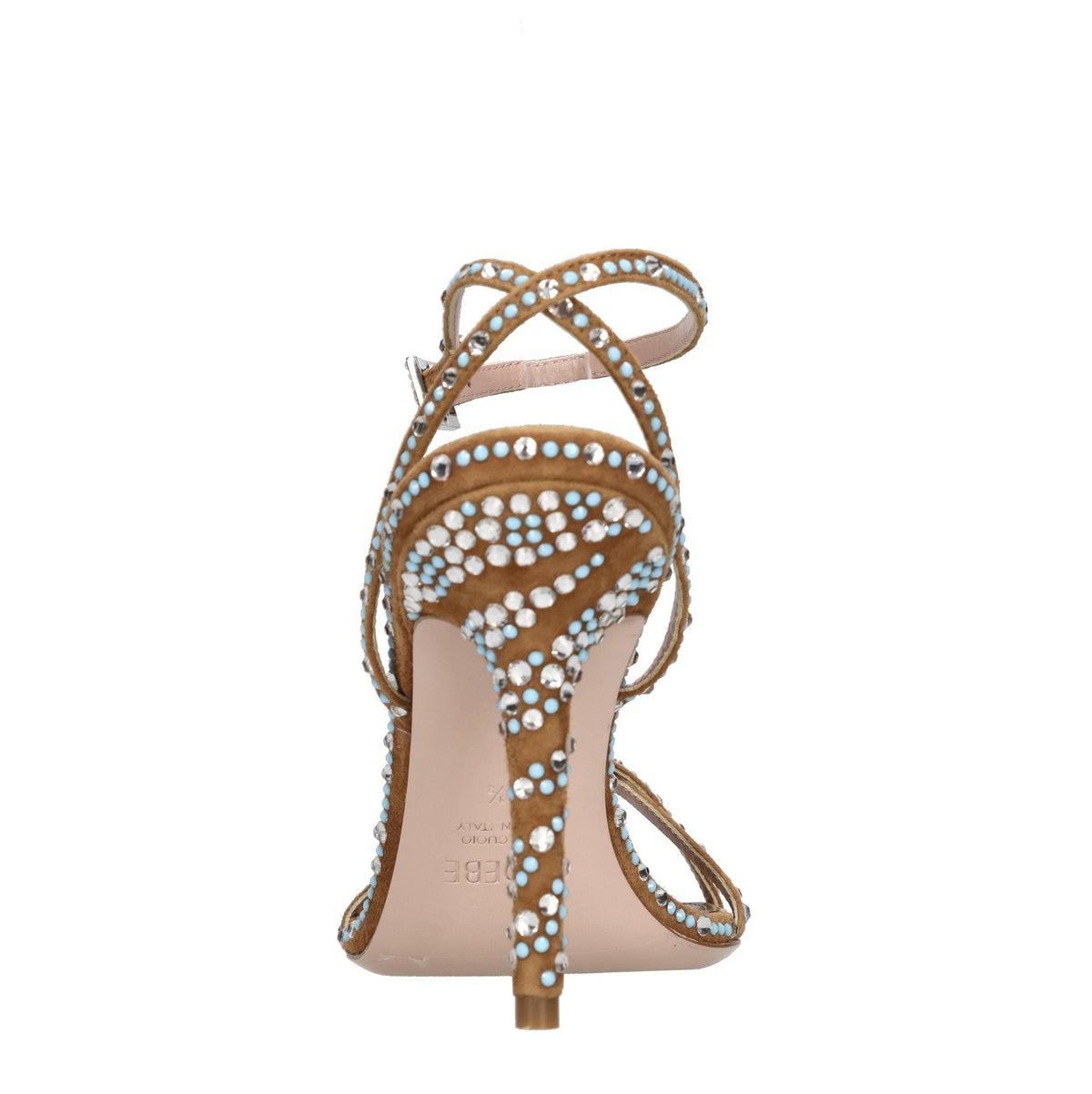 Sandali Charlize in camoscio e strass 