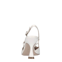 Décolleté slingback in pelle 