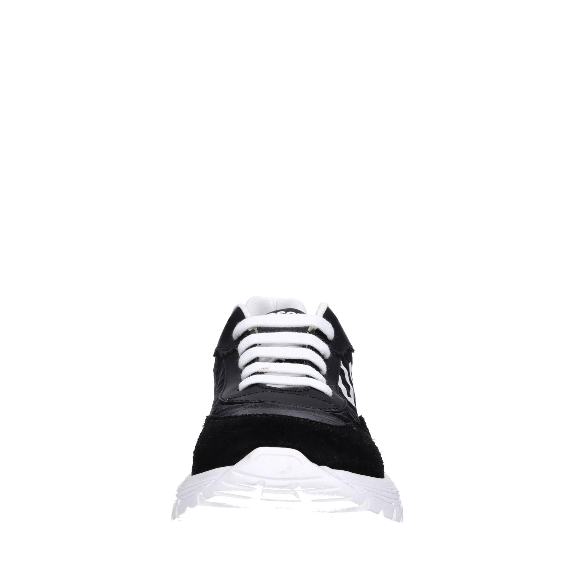 Sneakers in tessuto e camoscio 