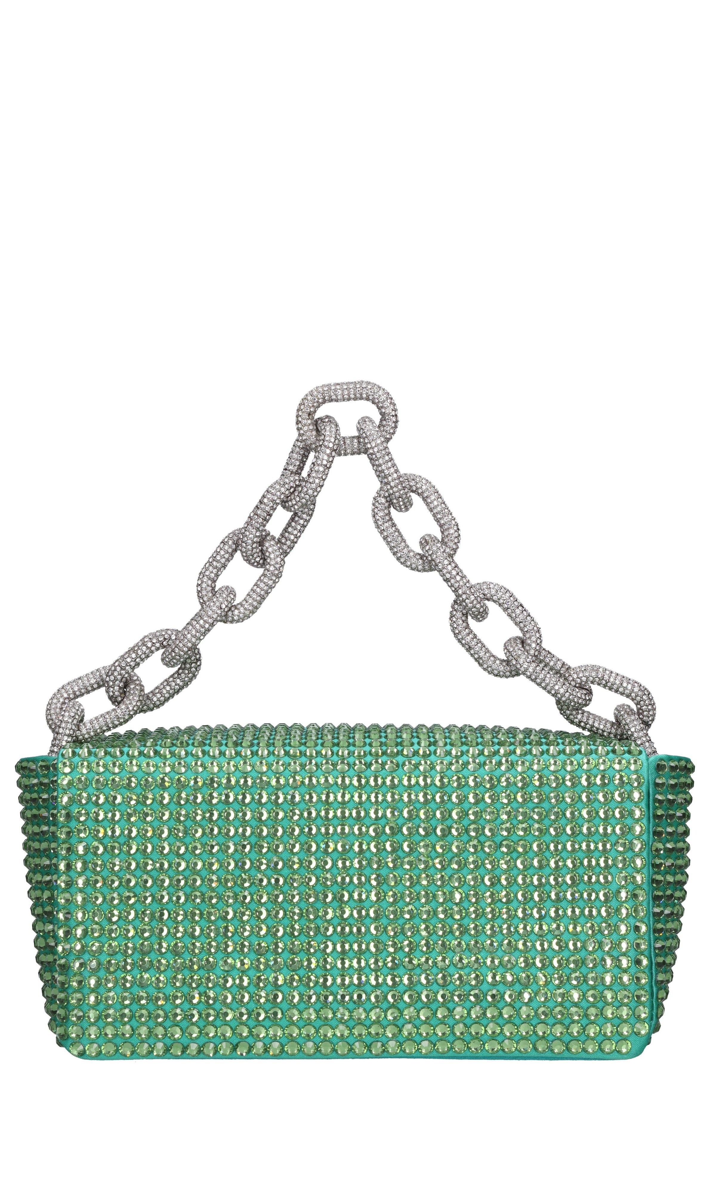 Borsa mini My Dream in raso e strass 