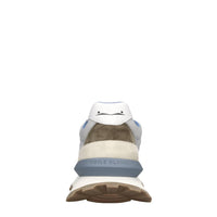Sneakers in camoscio e tessuto 
