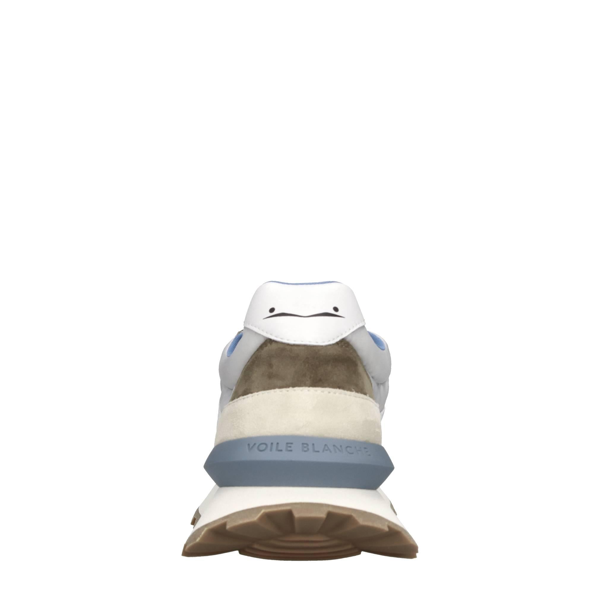 Sneakers in camoscio e tessuto 