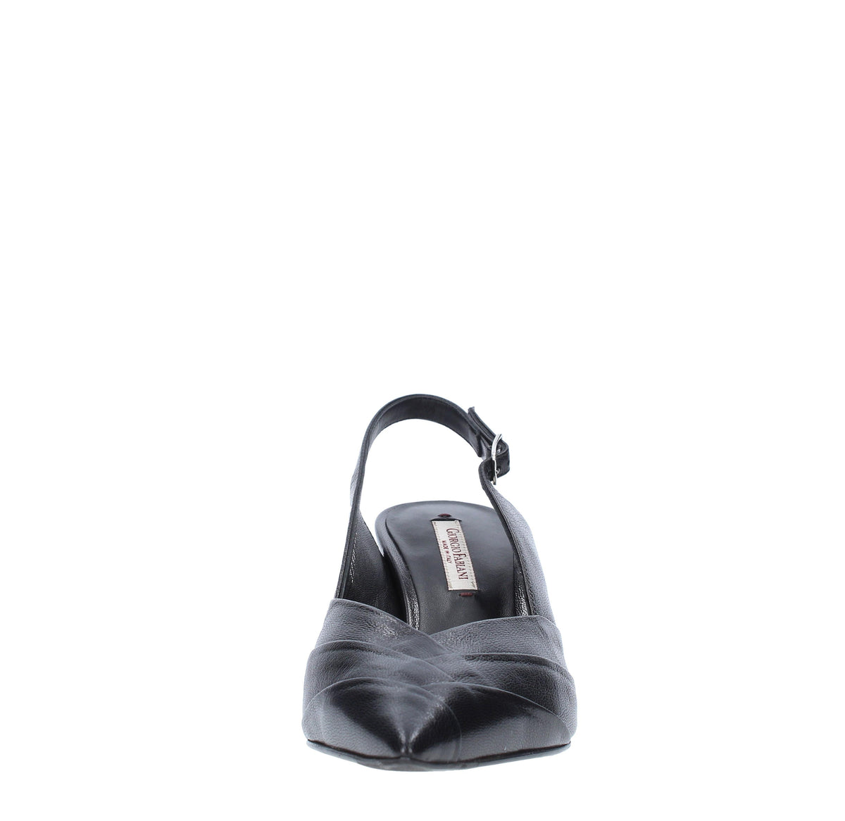 Décolleté slingback in pelle 