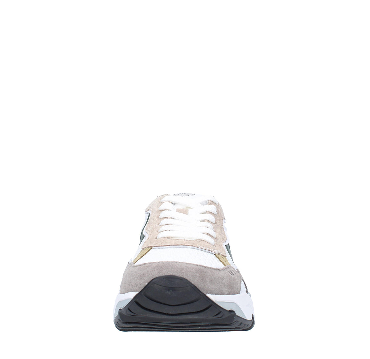 Sneakers in camoscio pelle e tessuto 