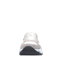 Sneakers in camoscio pelle e tessuto 