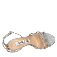 Sandali in pelle e glitter 
