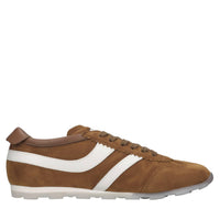 Sneakers in camoscio e pelle 