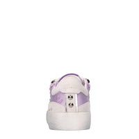Sneakers in pelle,tessuto e strass 