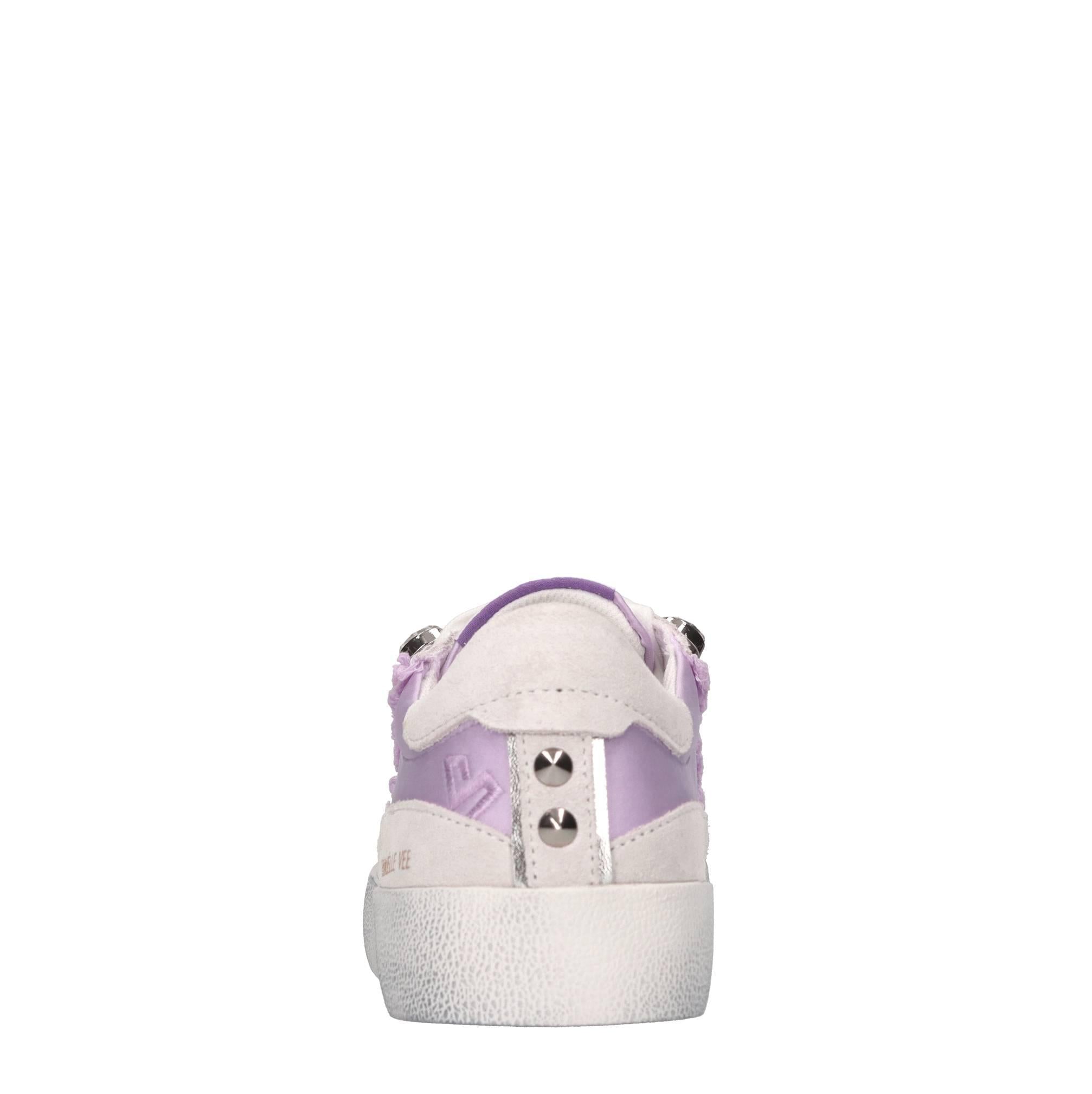 Sneakers in pelle,tessuto e strass 