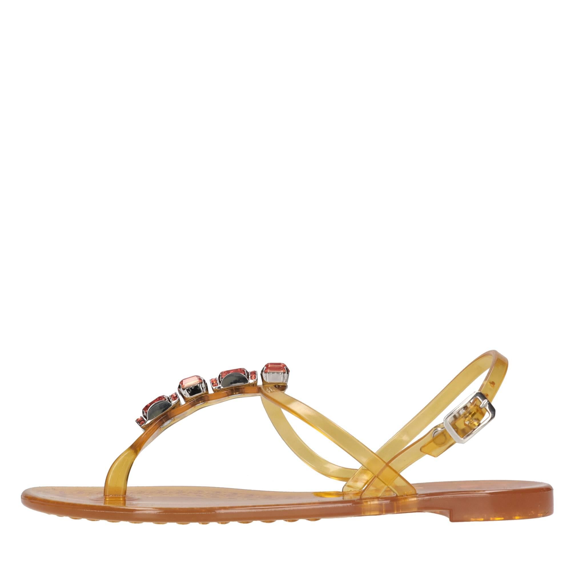 Sandali flat Jelly in PVC  e Swarovski 