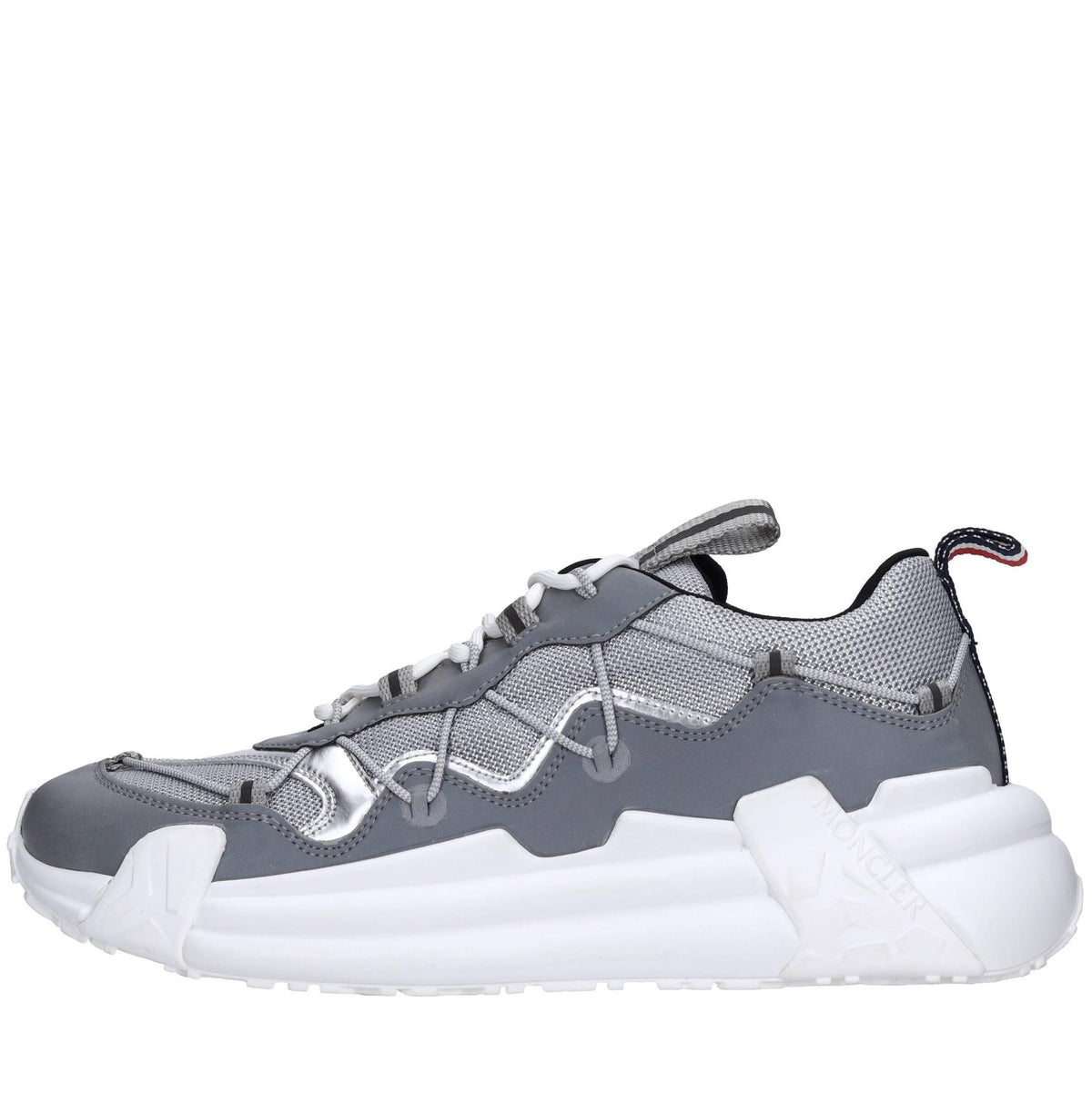 Sneakersr in pelle e tessuto 