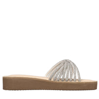 Mules in pelle e strass 
