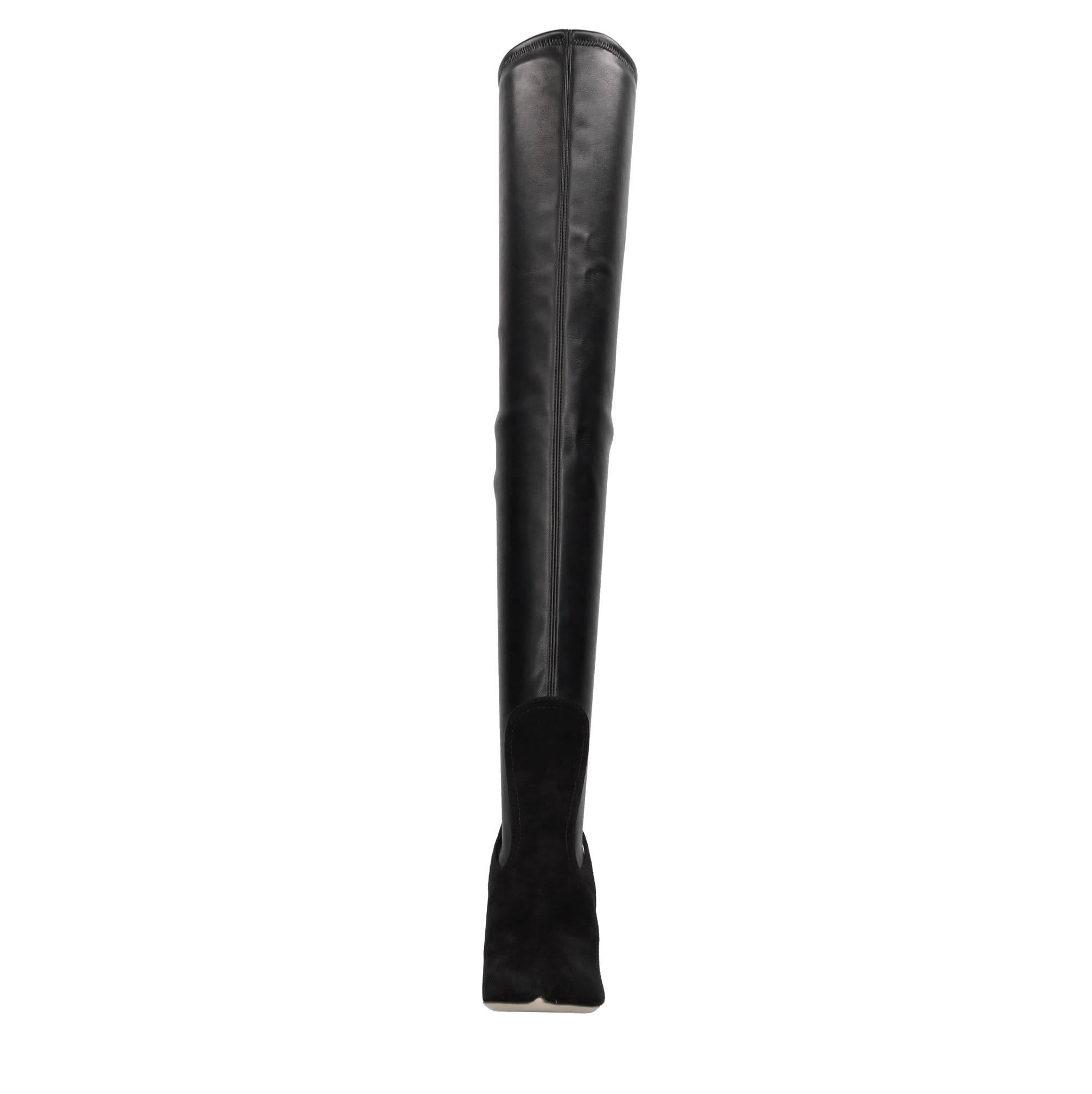 Stivali cuissard Superblade in camoscio ed ecopelle stretch 