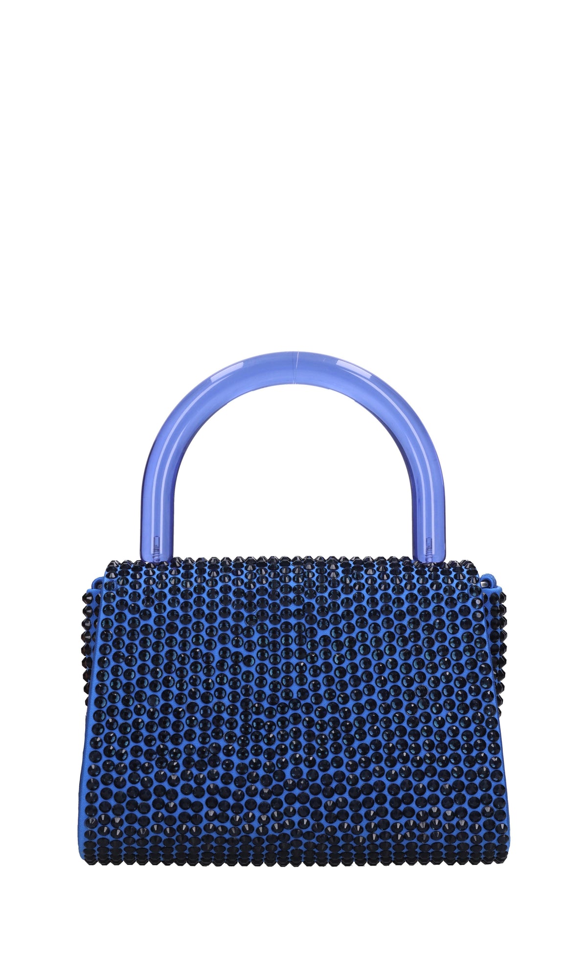 Borsa mini Cookie in raso e strass 
