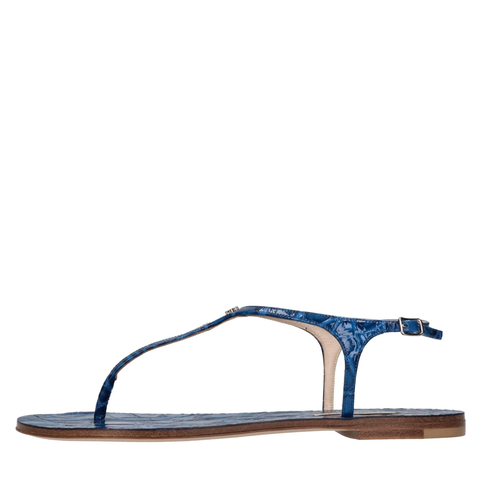 Sandali flat Jurassic in pelle 