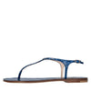CASADEI Jurassic flat leather sandals