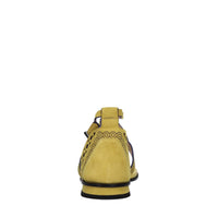 Sandali flat infradito in pelle e camoscio 