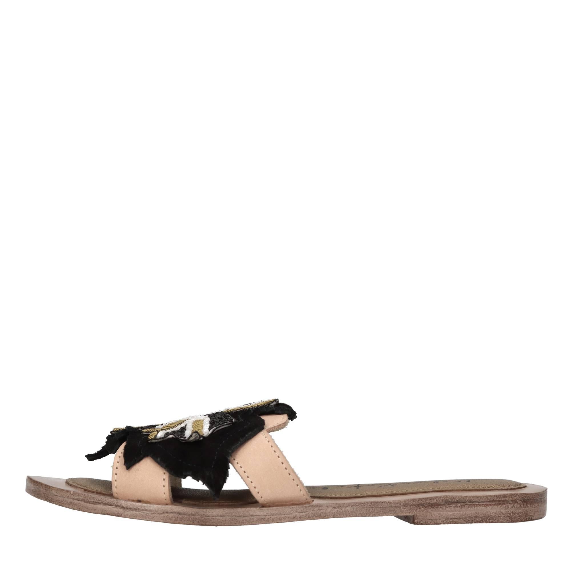 Mules in pelle e camoscio 