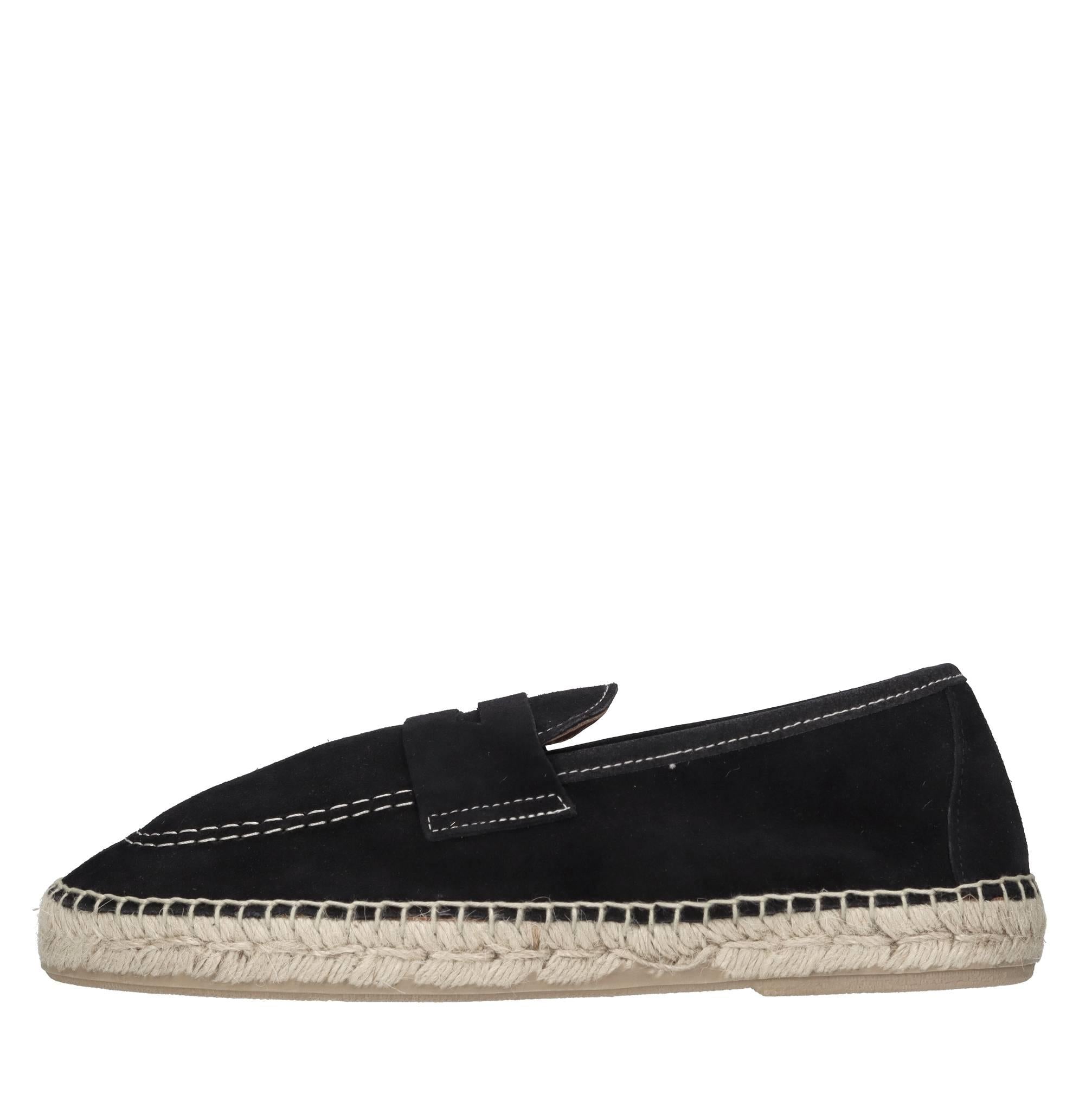 Mocassini espadrillas in camoscio 